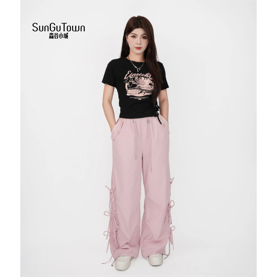 森谷小城夏季ins女款美式宽松时尚套装 F 5BDQ-M62049