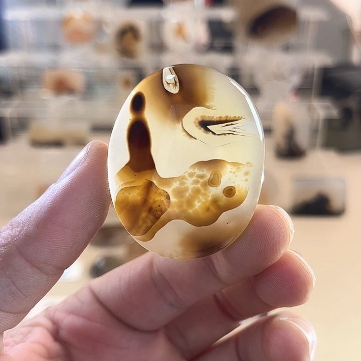 玛瑙/玉髓未镶嵌吊坠(不含链)