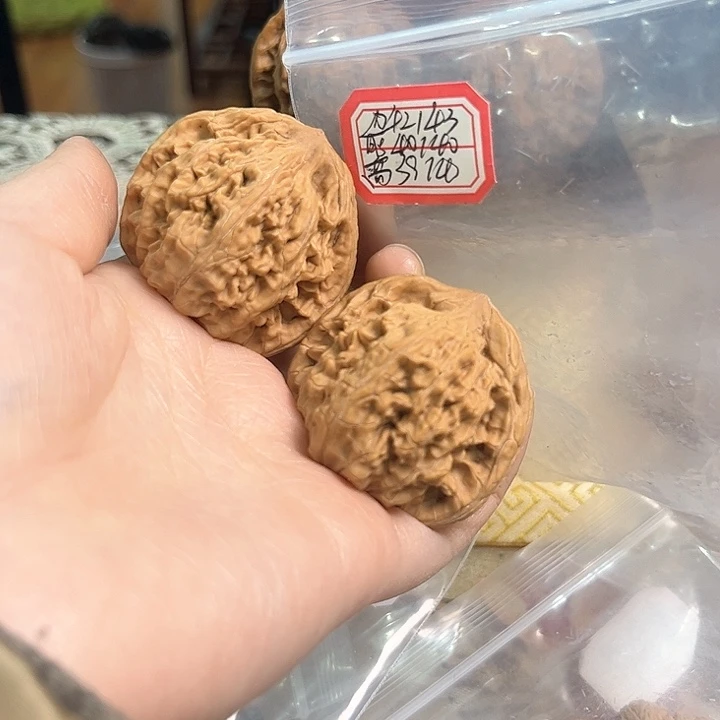 文玩核桃把件望月有修