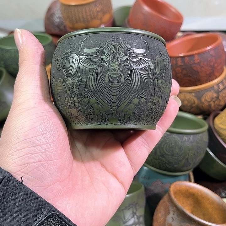 茶杯紫砂全手工紫砂主人杯