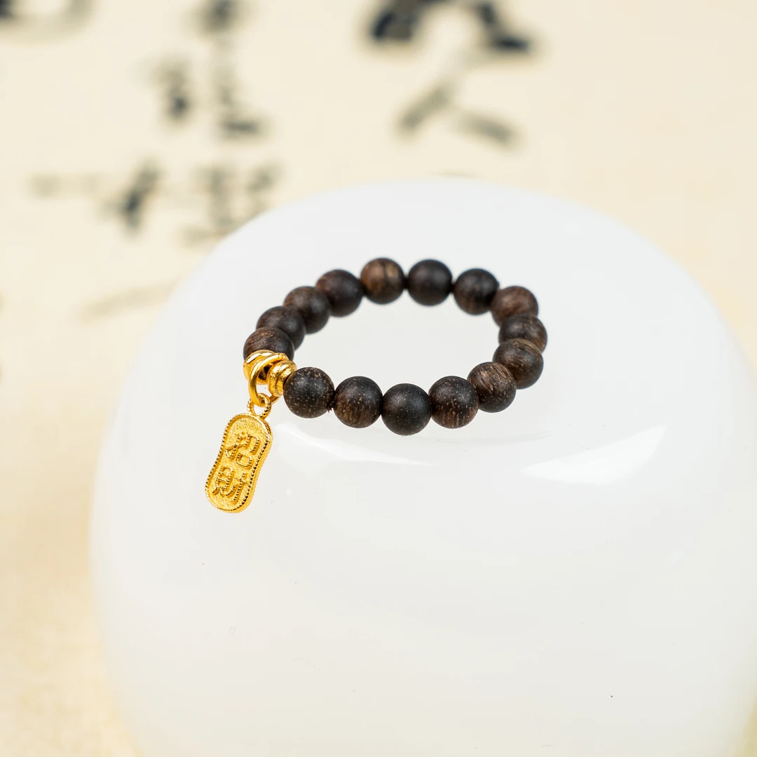 【沉水】沉香戒指-紫棋0.4戒指