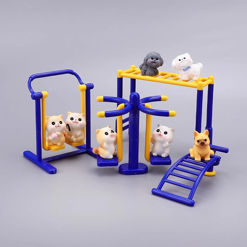 迷你微缩仿真健身运动器材扭腰漫步机模型过家家娃屋场景配件玩具