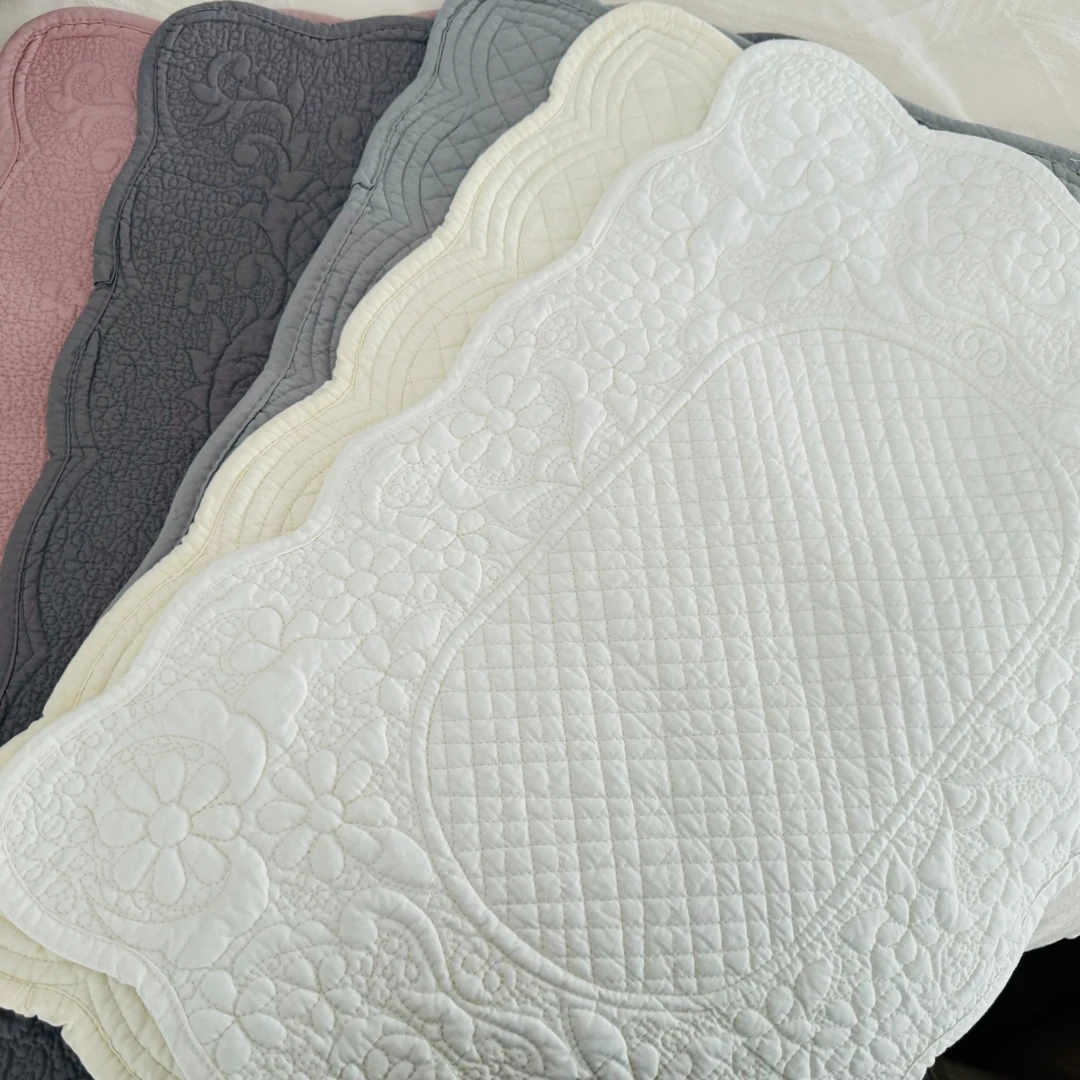 公主风波浪边餐垫隔热垫小垫子尺寸约40*60不挑色发一对 微瑕