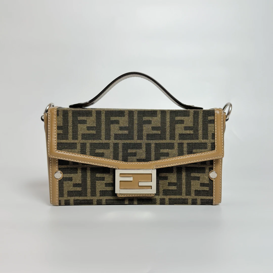 99新 FENDI/芬迪 法棍盒子BaguetteTrunk织物 Anwen 35981