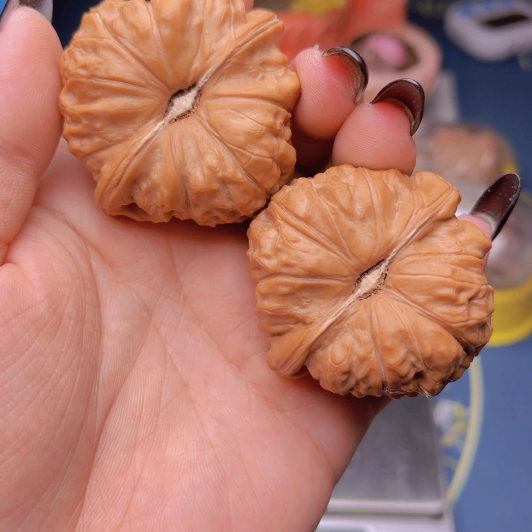 文玩核桃把件简*南瓜墩46