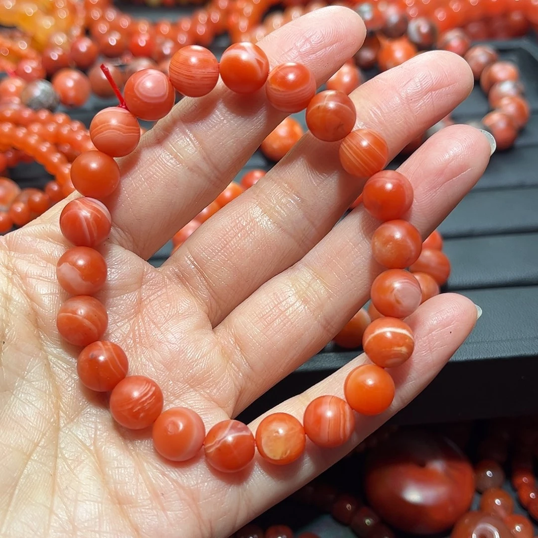 南红玛瑙手链未镶嵌