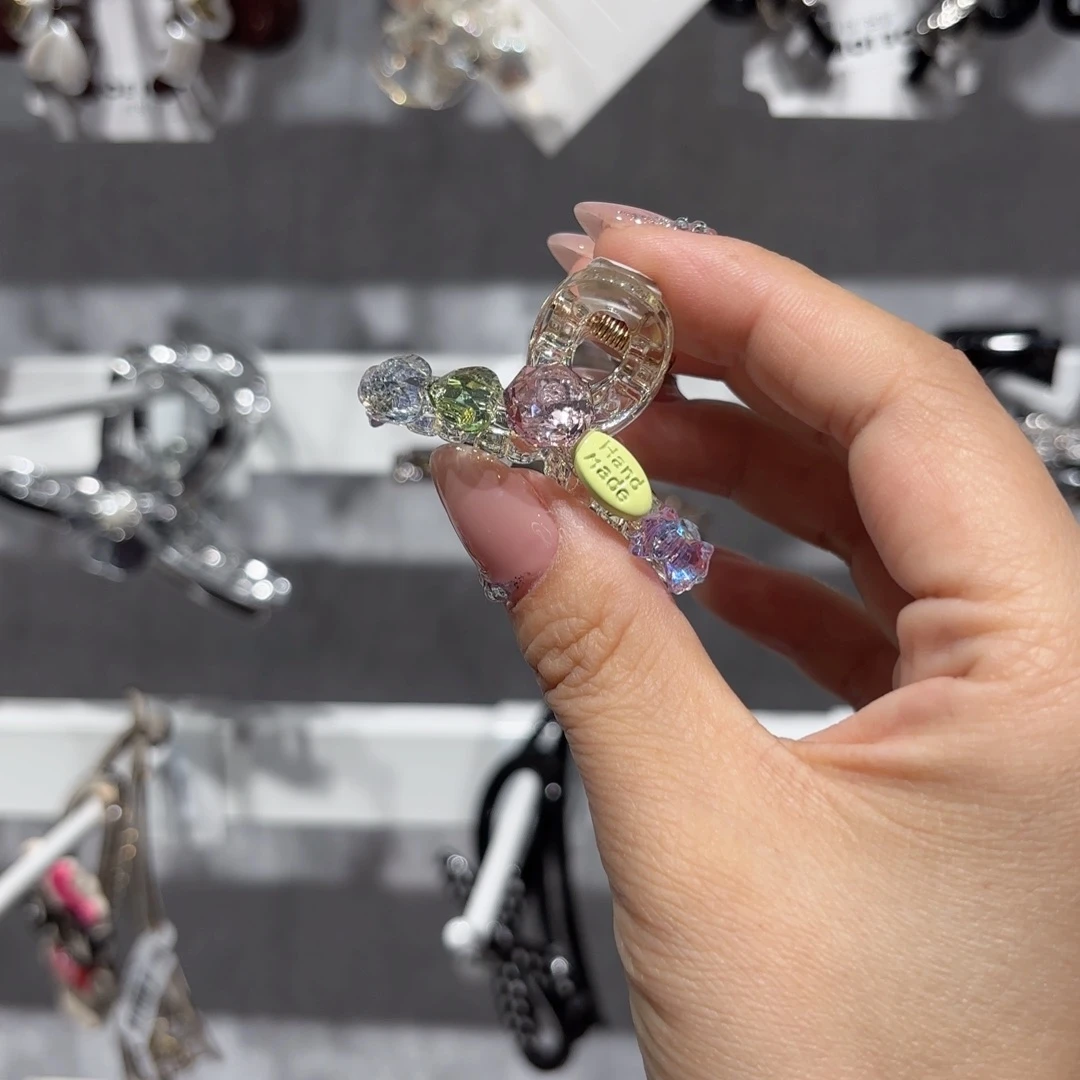 皮质铁合金透明抓夹