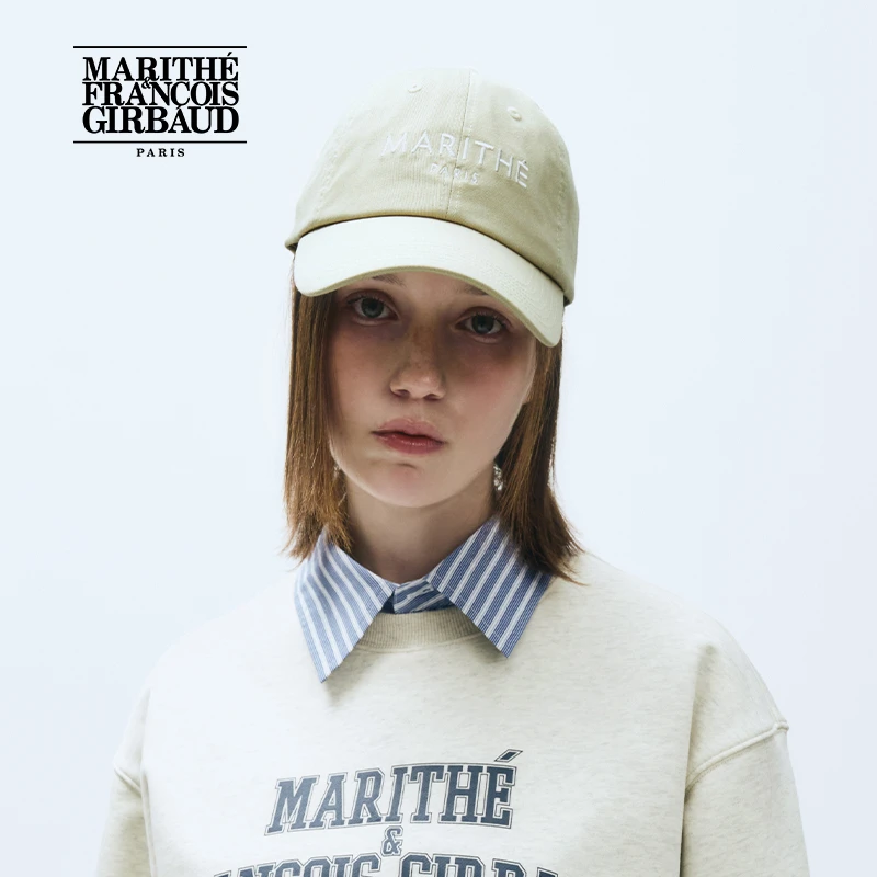 MARITHE鸭舌帽 潮流男女同款情侣LOGO棒球帽2025秋MFG45SHG208