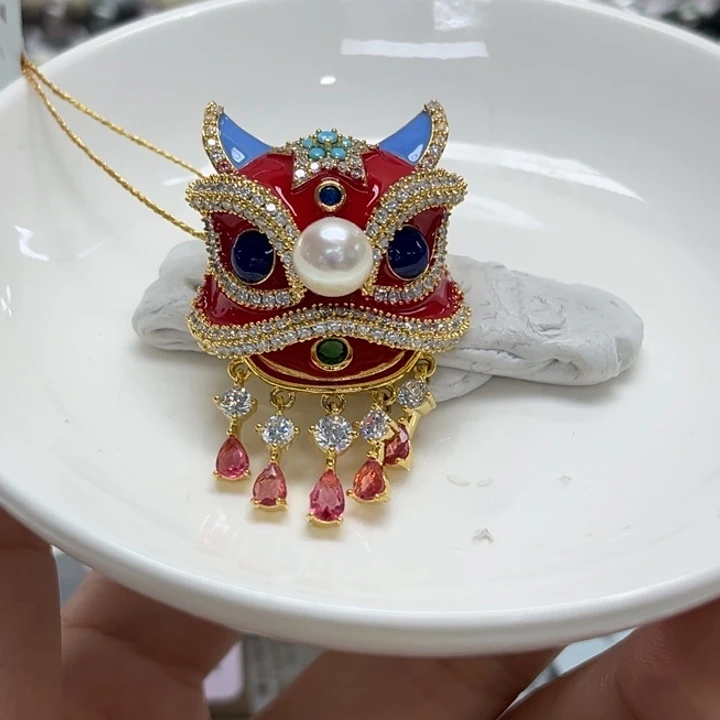 未镶嵌胸饰海水珍珠7-8mm2号