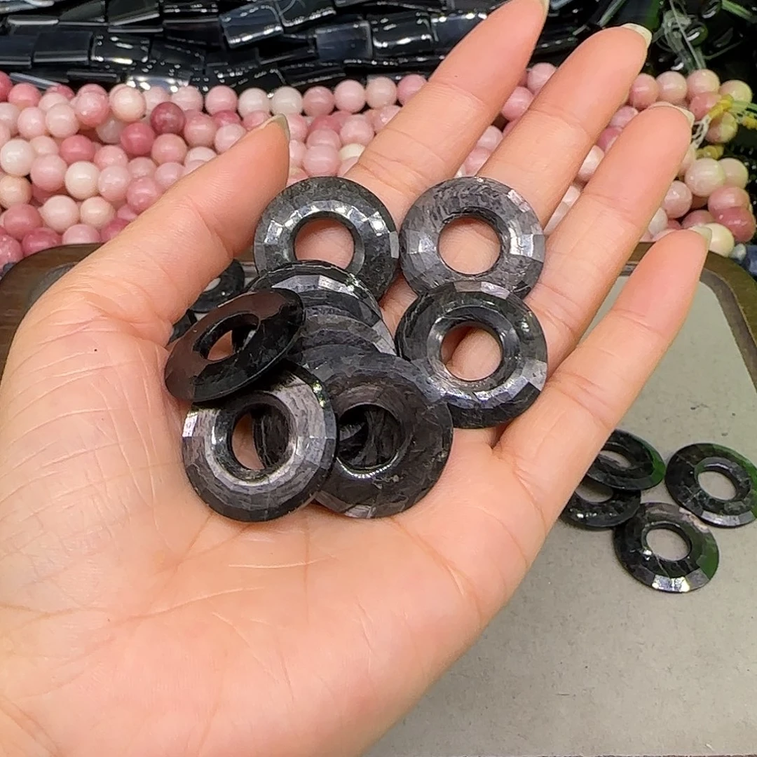玛瑙/玉髓合金珠宝半成品金运石一个24mm
