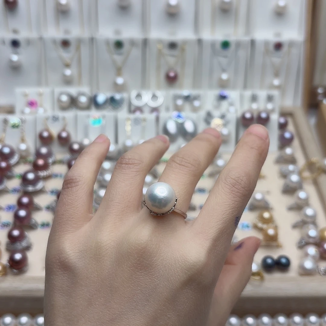 淡水珍珠颈饰银S925镶嵌