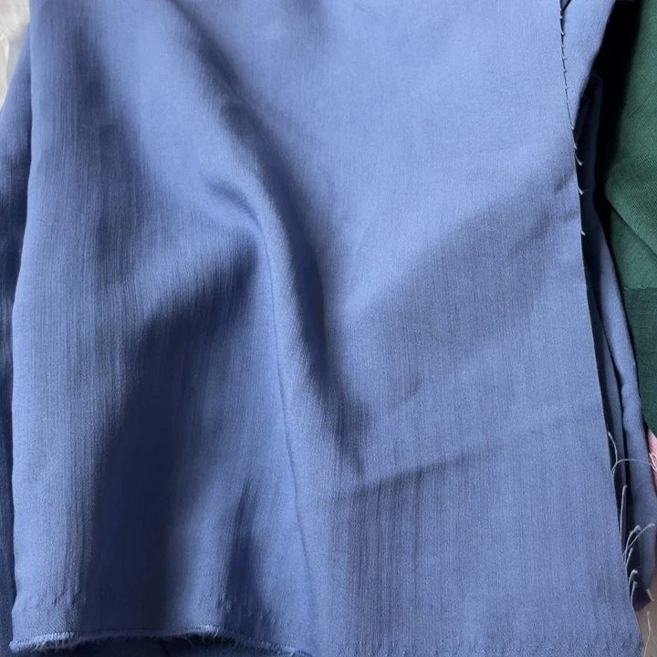 天丝（莱赛尔纤维）雾霾蓝棉麻2米