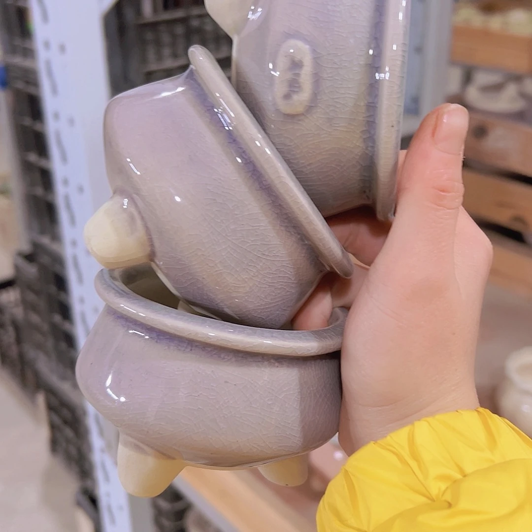 红陶陶瓷花盆当场满12包邮