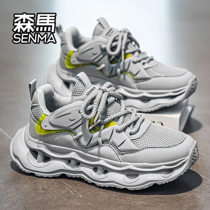 森马鞋子男款秋季爆款百搭高级感休闲运动鞋学生厚底增高老爹潮鞋