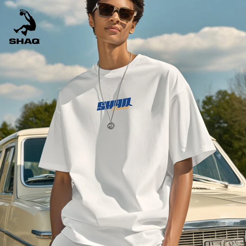SHAQ奥尼尔短袖男t恤夏季潮流新款短袖美式潮牌宽松休闲运动半袖