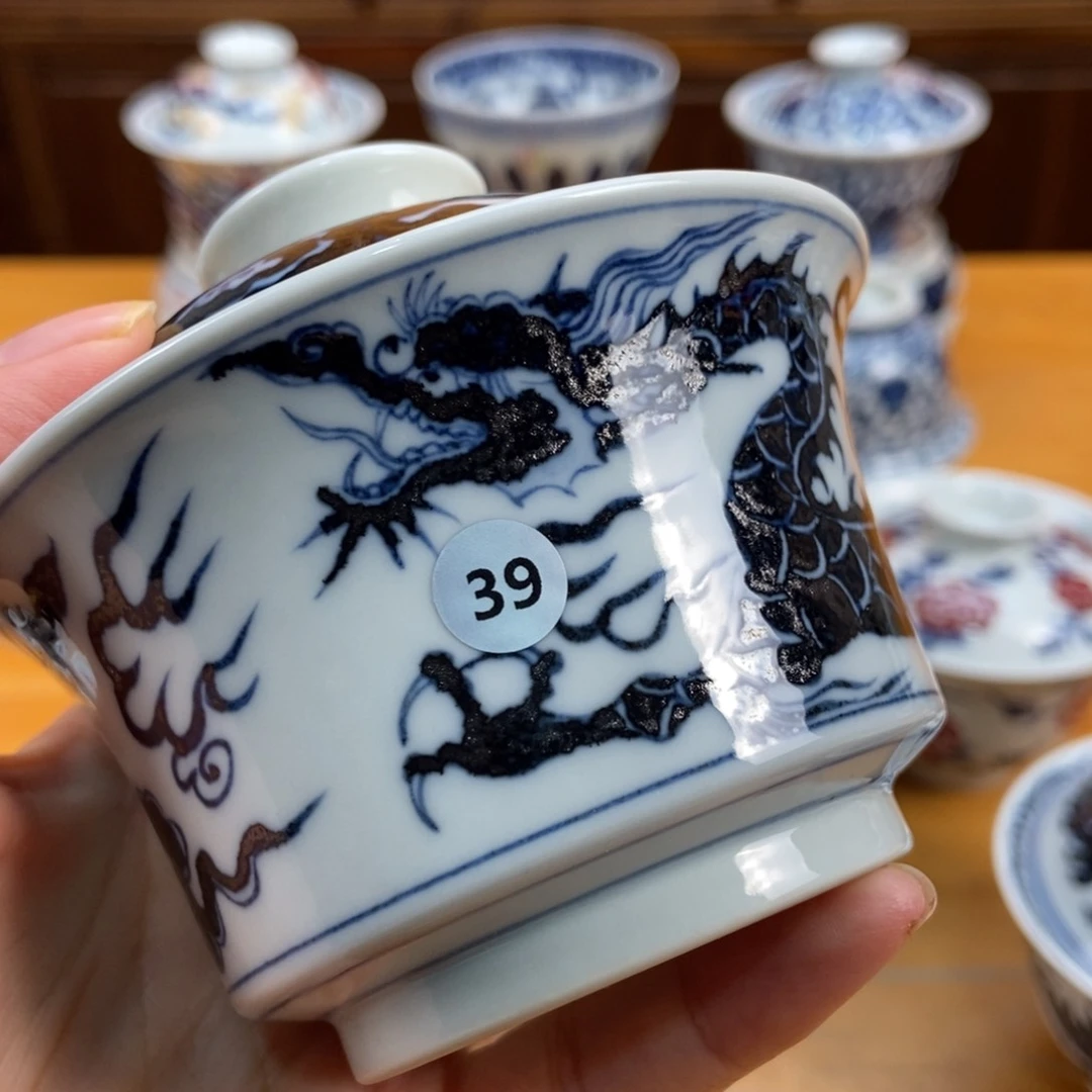 手绘现代茶具非古董?****李