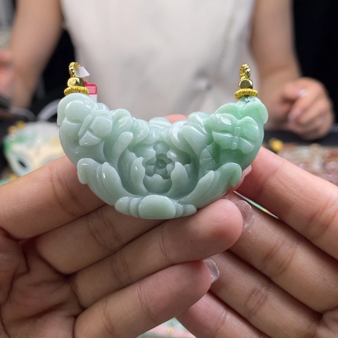 翡翠未镶嵌颈饰代编织