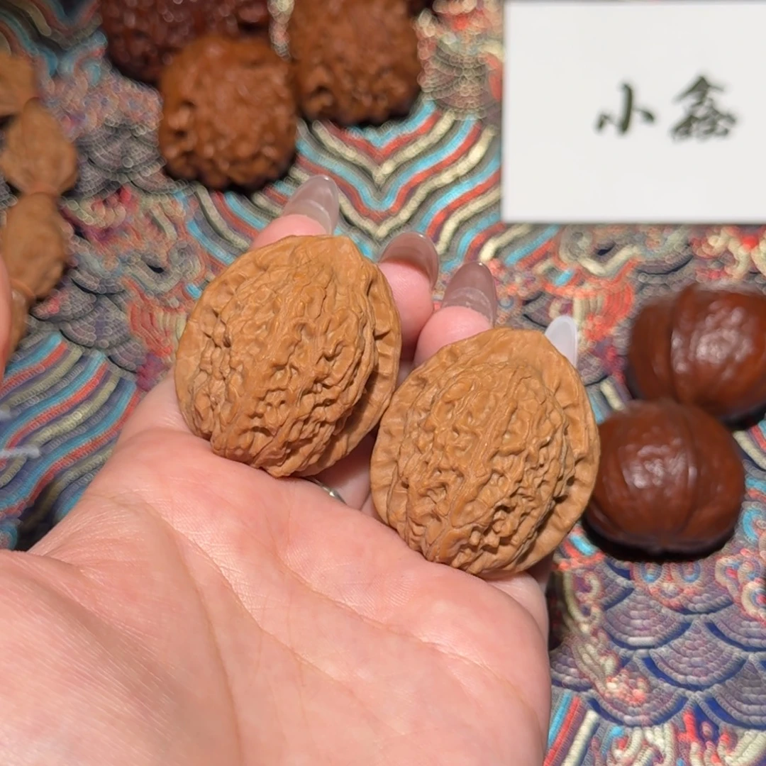 把件核桃059号35原树玉观音文玩核桃