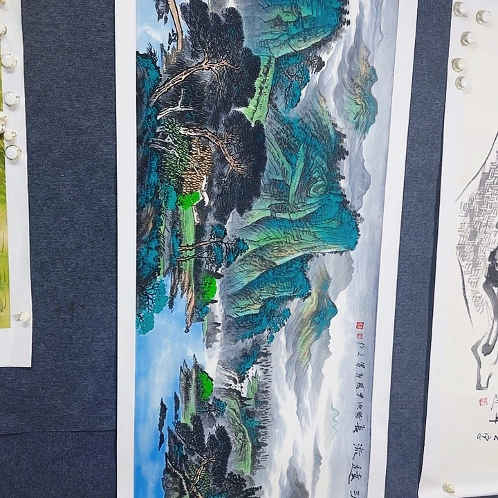 国画国画山水作品