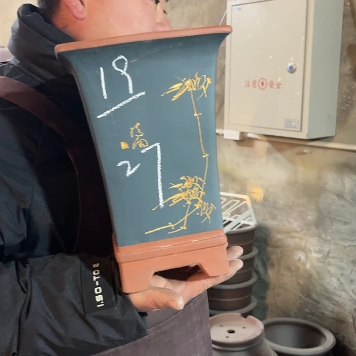 紫砂花盆紫砂等传统