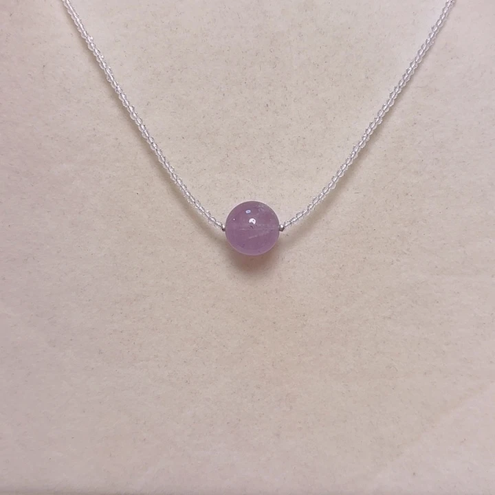 未镶嵌颈饰紫晶项链