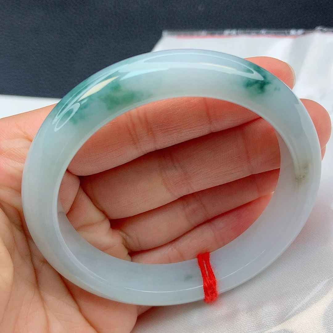 未镶嵌手镯翡翠55圈