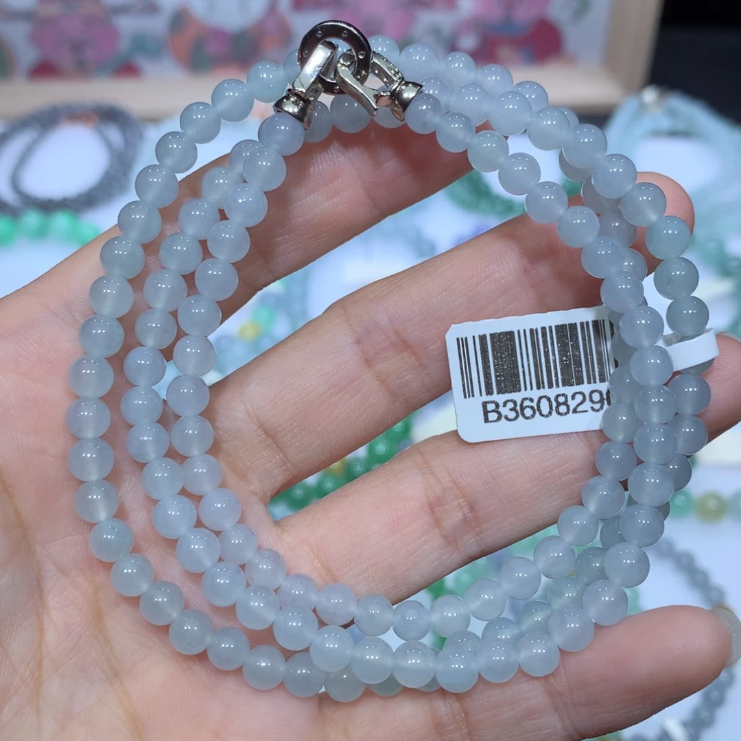 翡翠未镶嵌手链天然