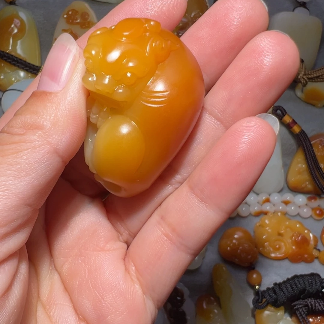 天***罡和田玉未镶嵌吊坠(不含链)