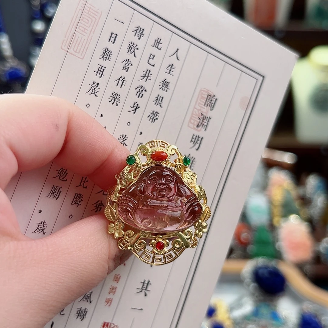 碧玺戒指银S925镶嵌国风