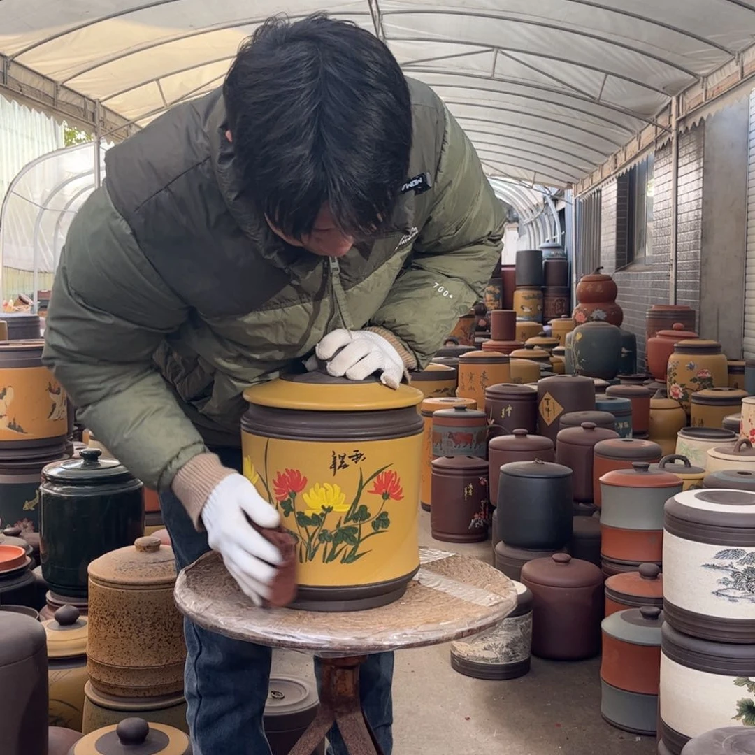 紫砂茶叶罐9 饼茶叶罐