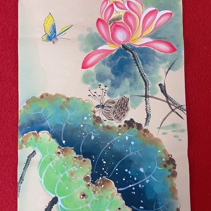 国画老师纯手绘作品，