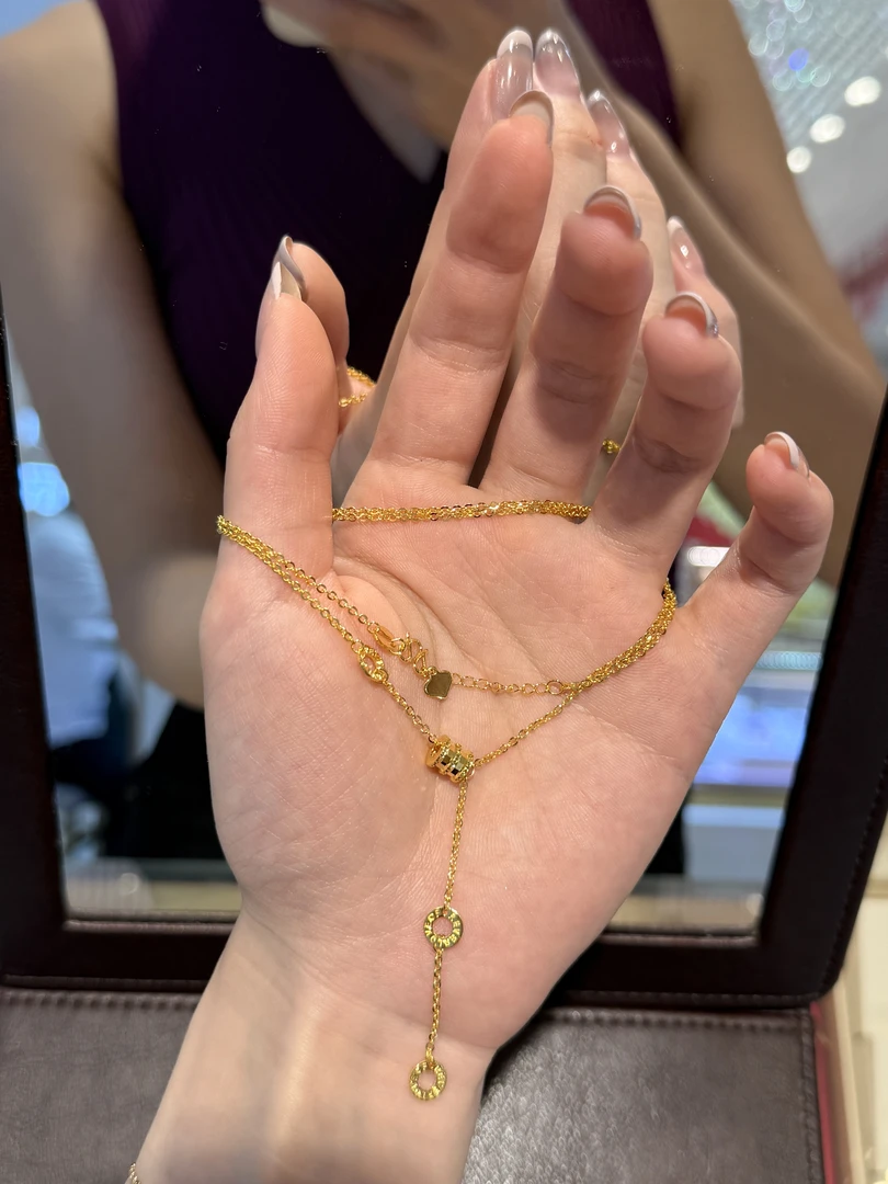 pt950铂金小蛮腰路路通套链5.9