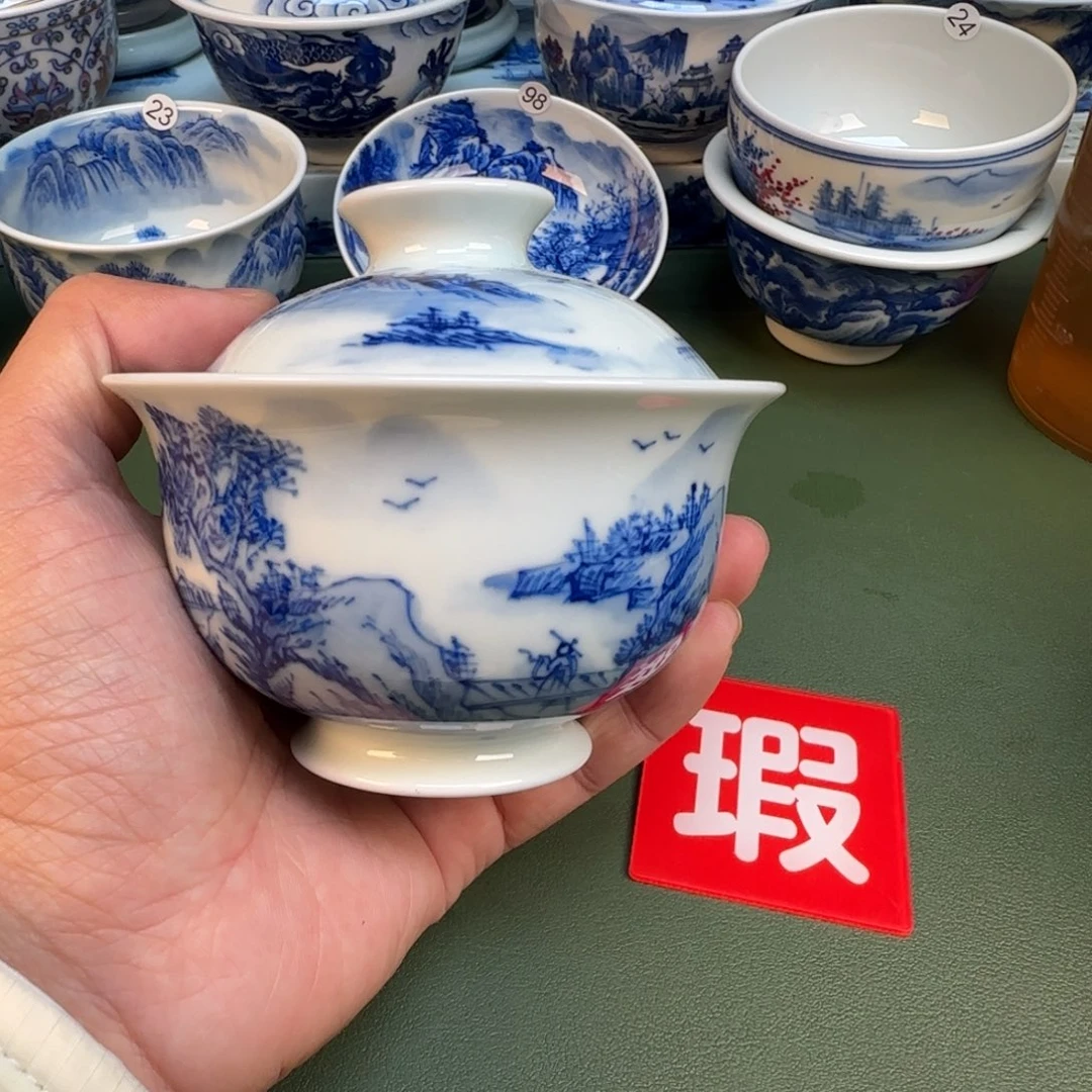 纯手工纯手绘茶具石头开片26