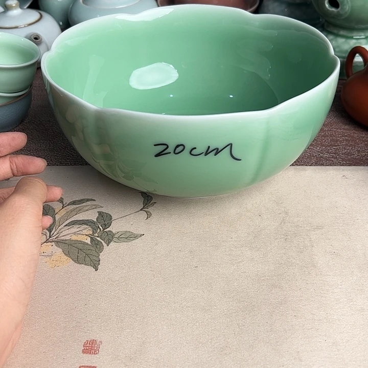 龙泉云间青瓷小米茶器