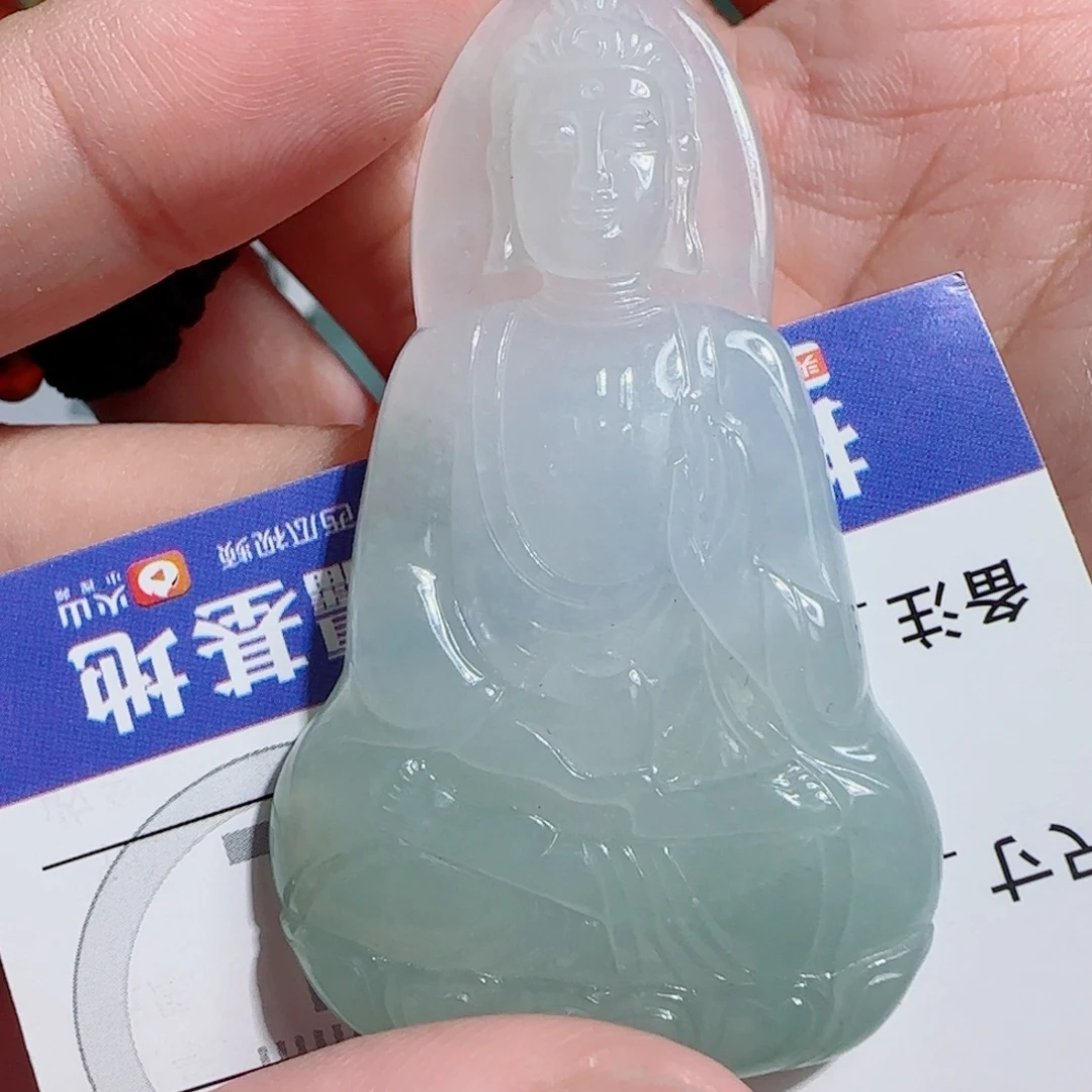 翡翠未镶嵌颈饰阿弥陀佛