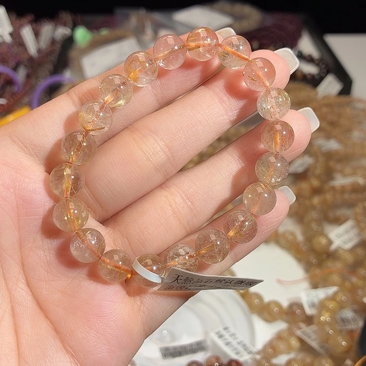 水晶未镶嵌手链4号金发晶卡9