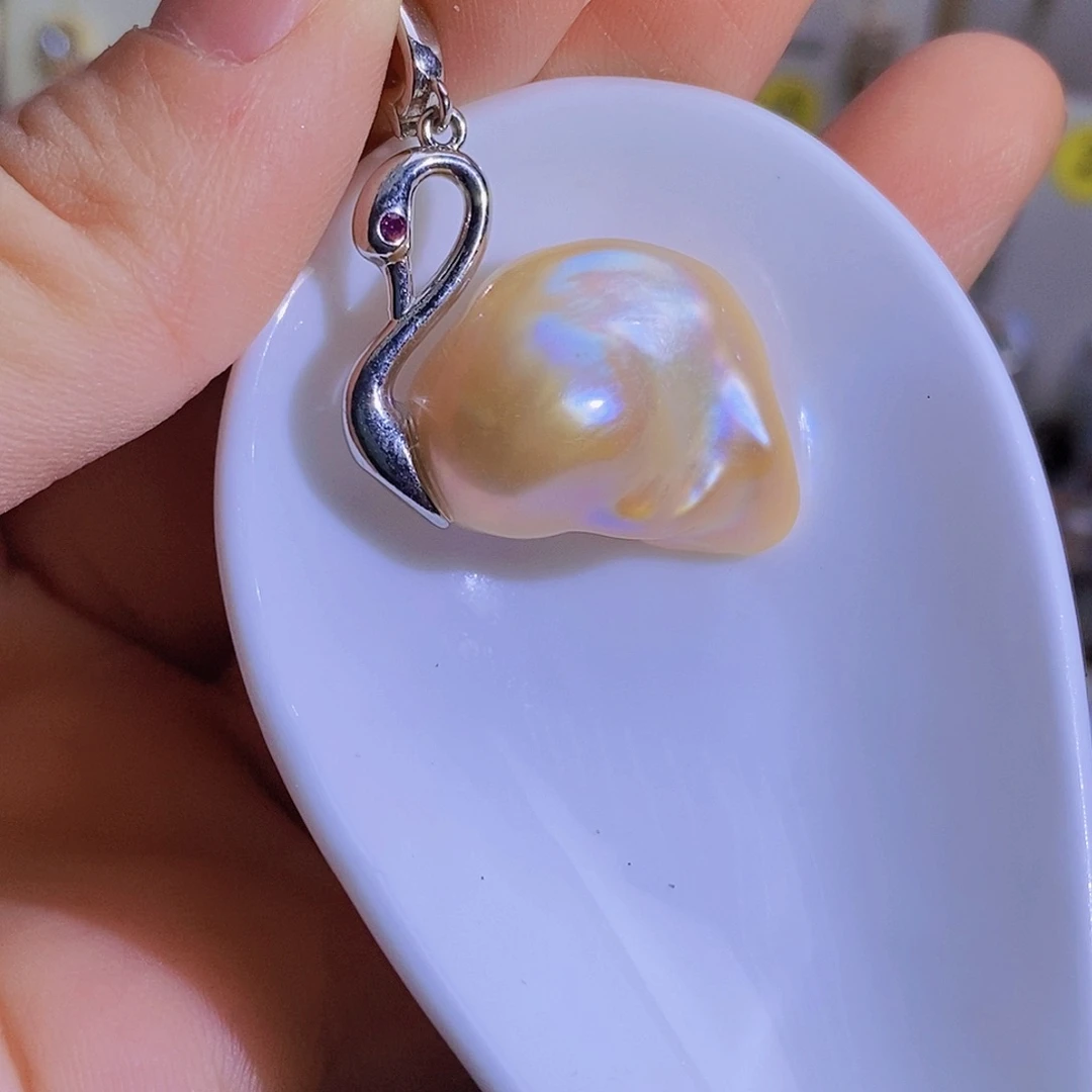 合金天然淡水珍珠（微瑕）淡水珍珠
