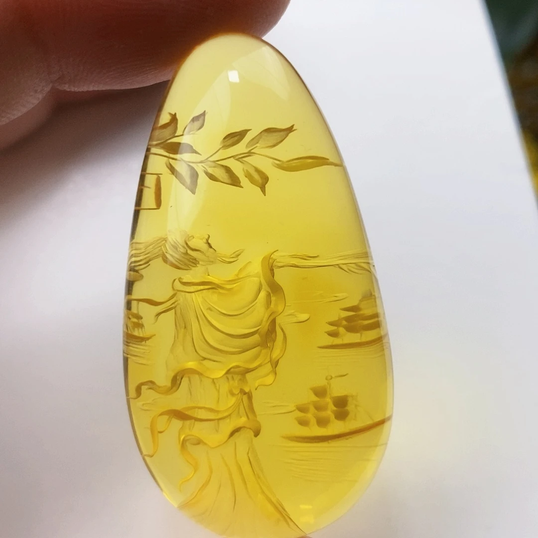 【闪购商品】金珀吊坠(不含链)未镶嵌