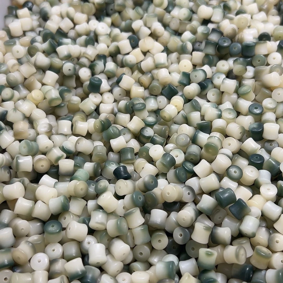 菩提根/象牙果吊坠120颗卡9绿飘竹节