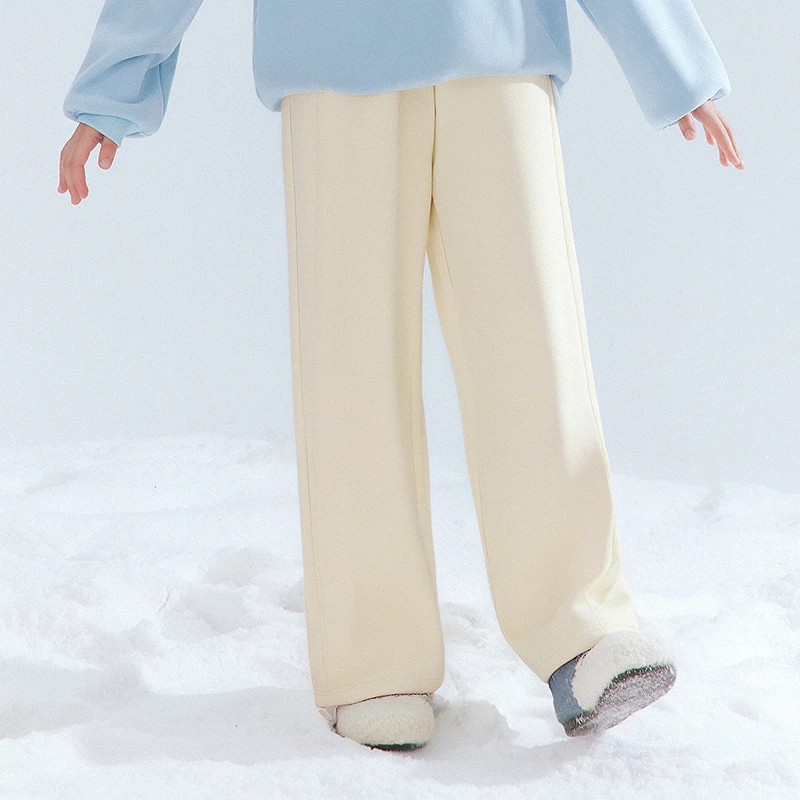 DEESHA/笛莎女童秋冬新款中大童保暖童装休闲加绒卫裤-73255A416