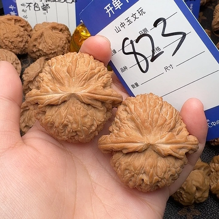 吊坠文玩核桃白狮子45尺