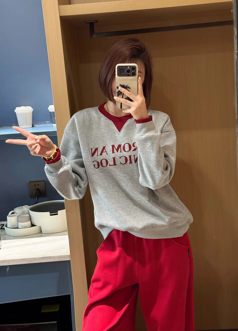 新品休闲假两件卫衣6797