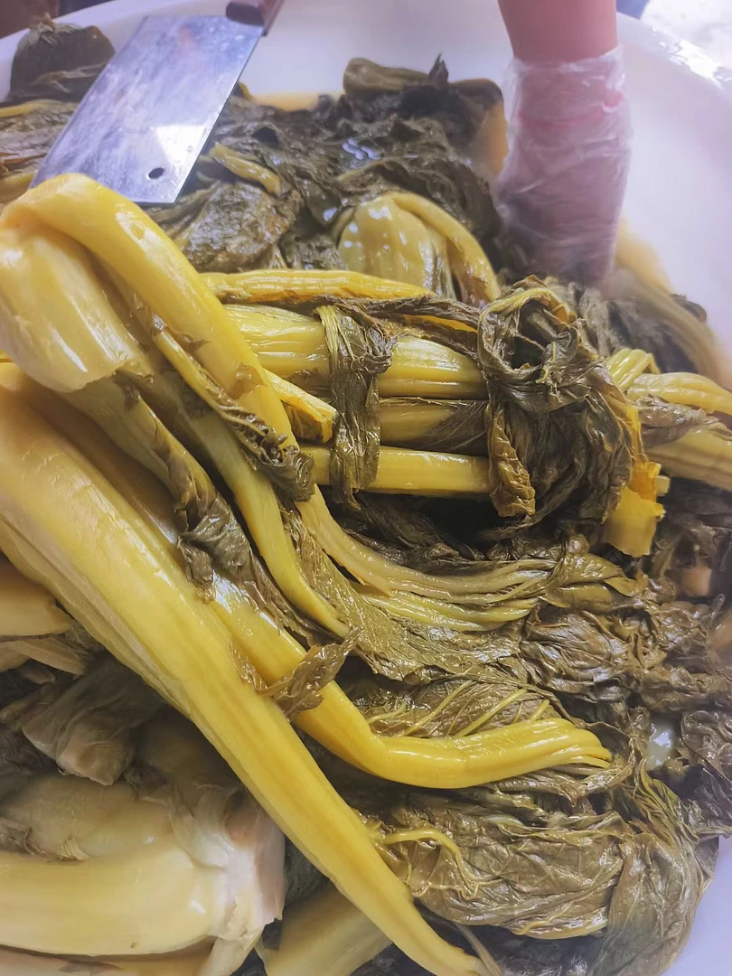 镇雄农家美食无盐酸菜花小磊说王老幺腌菜