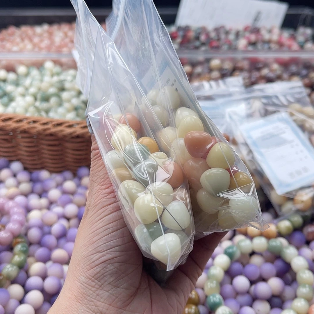 白玉菩提吊坠K/12mm/60颗锅底不售后