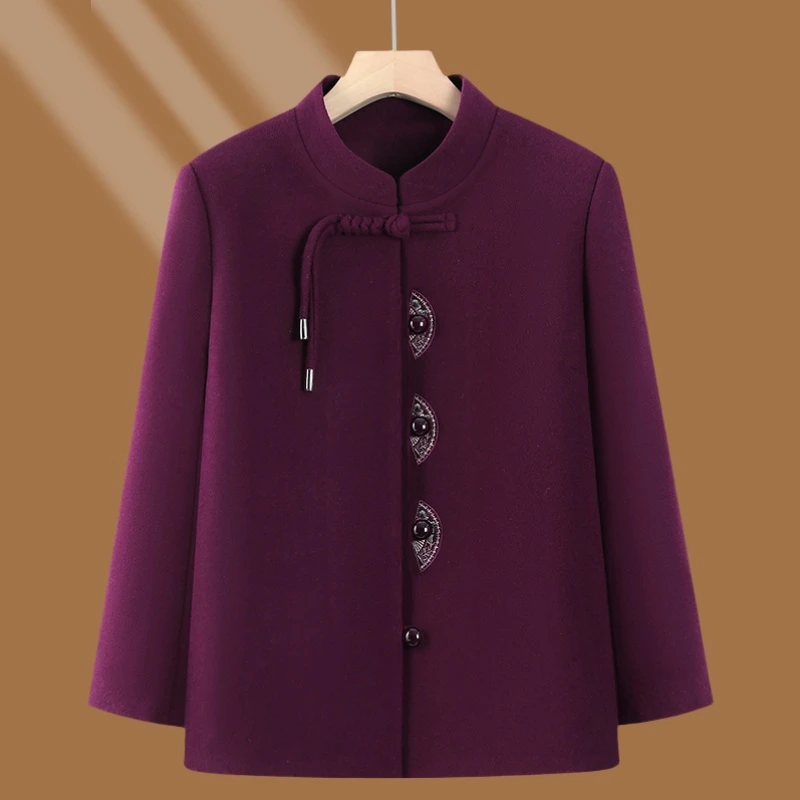 2025中老年人妈妈春季外套奶奶春款洋气上衣老太太新中式唐装衣服