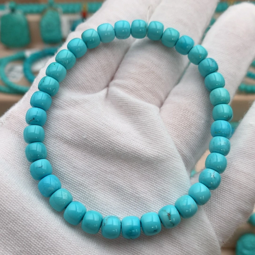 绿松石未镶嵌珠宝奇石6mm