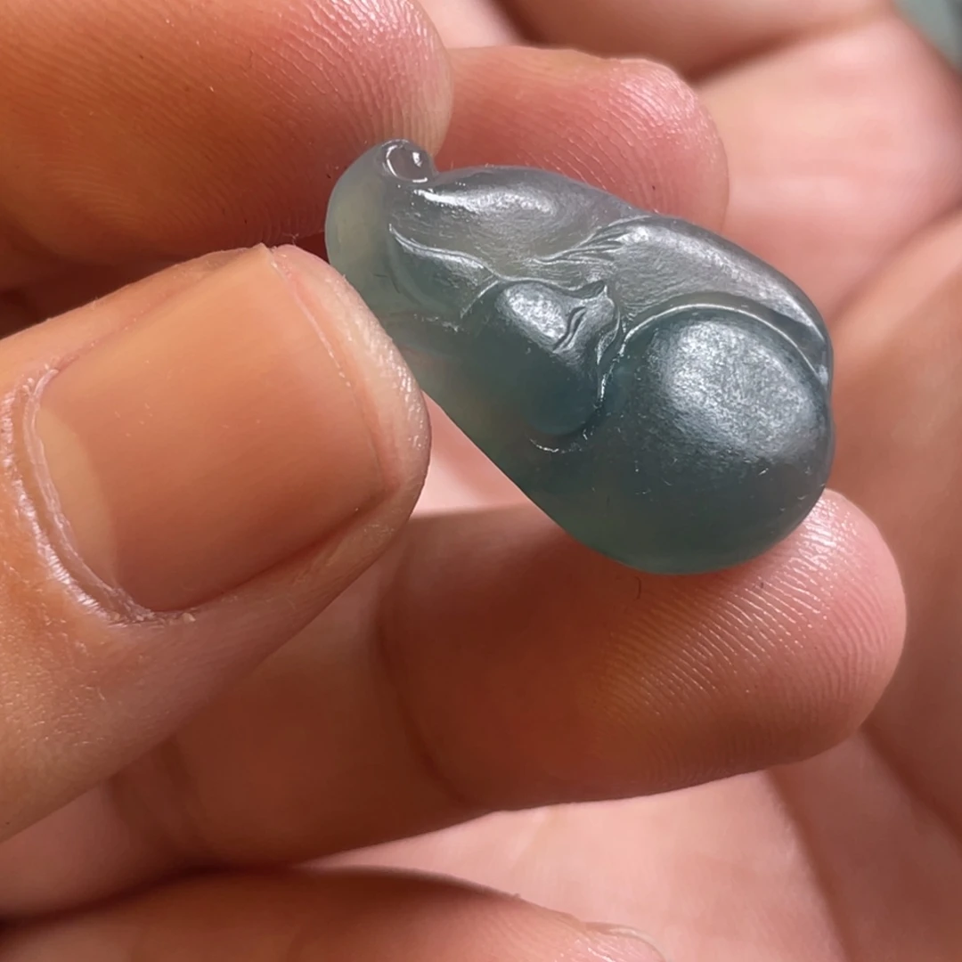 定制翡翠未镶嵌狐狸