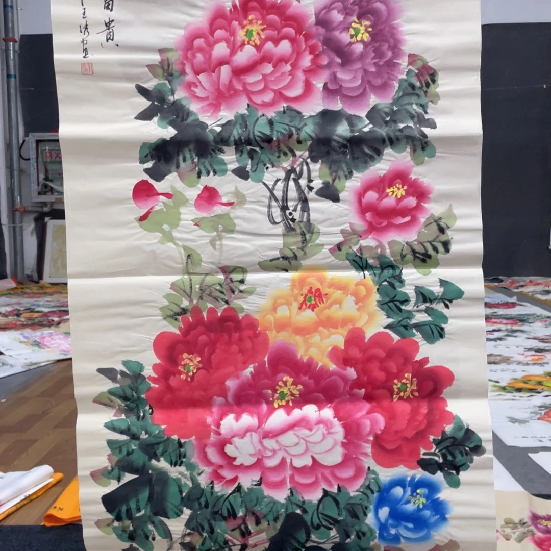 国画国画作品画心一张