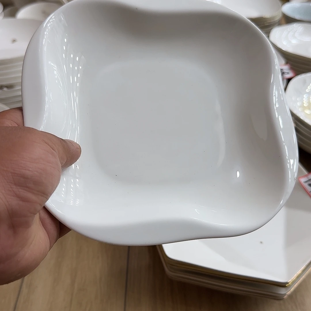 瓷景德镇骨瓷8寸盘10个