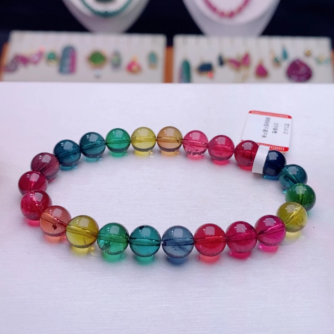 未镶嵌手链碧玺手链d